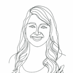 Julie's line art avatar
